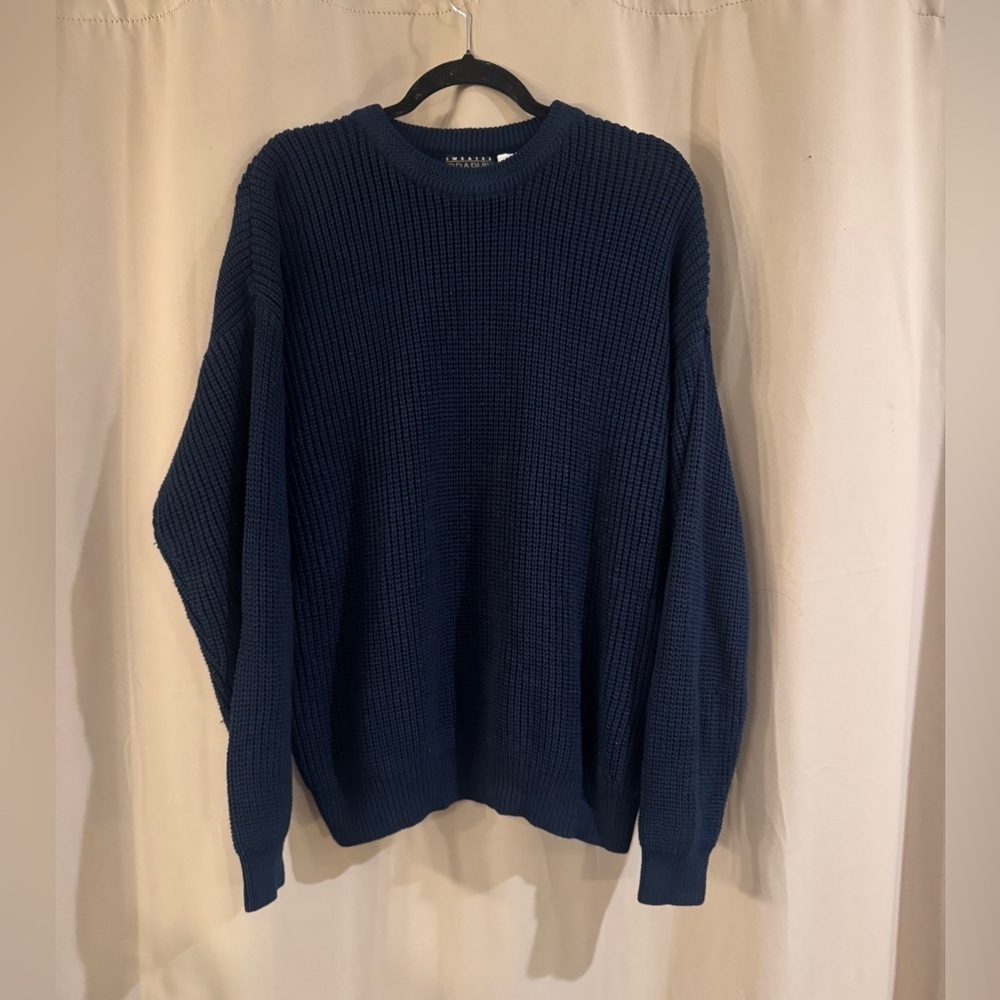 Men's Vintage  Graphix Blue Sweater